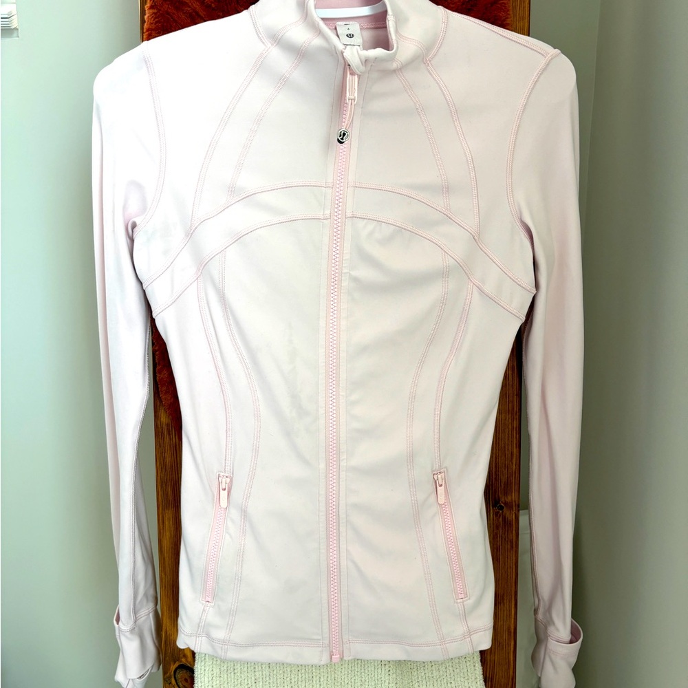 Lululemon Define Jacket, size 4, light pink